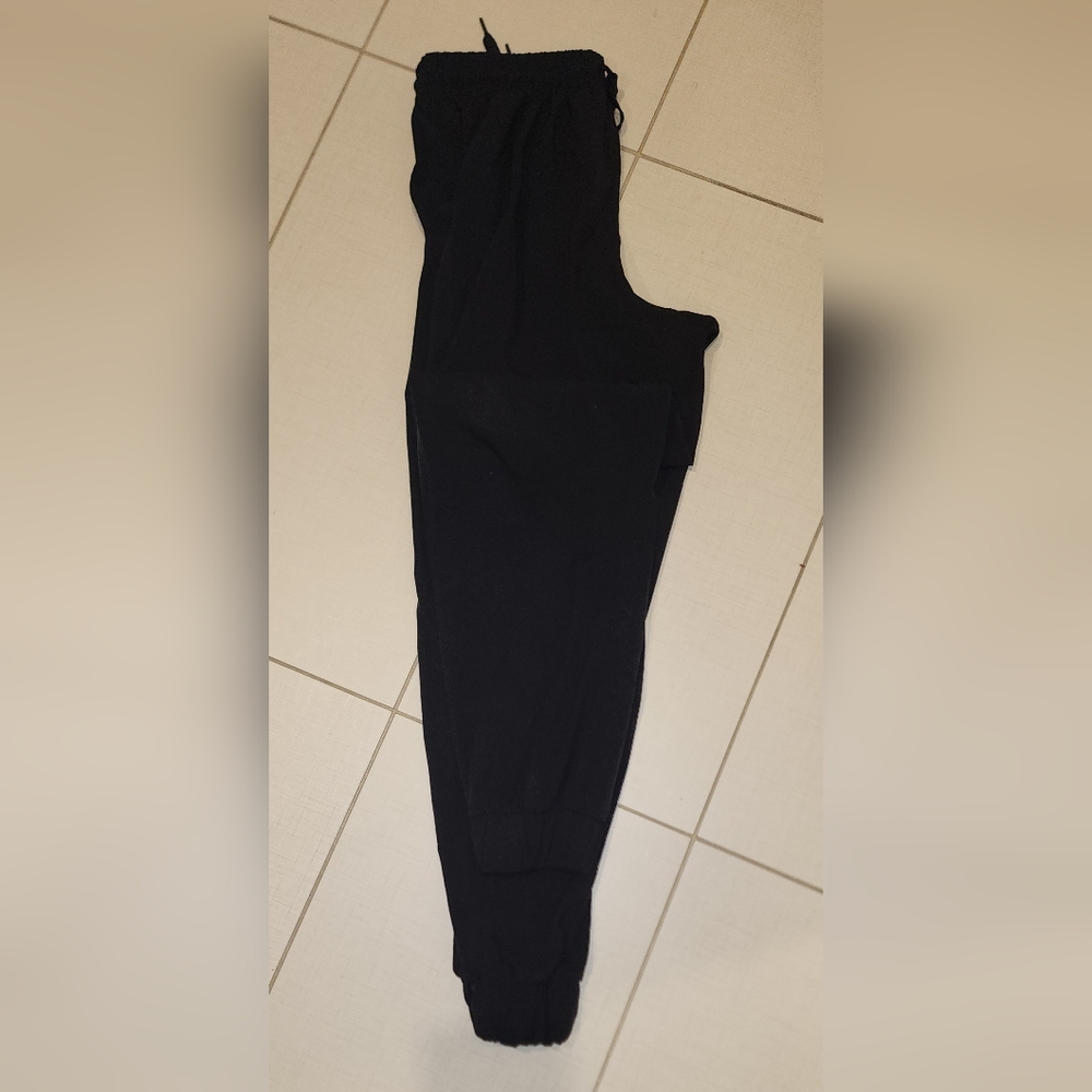Black drawstring pants